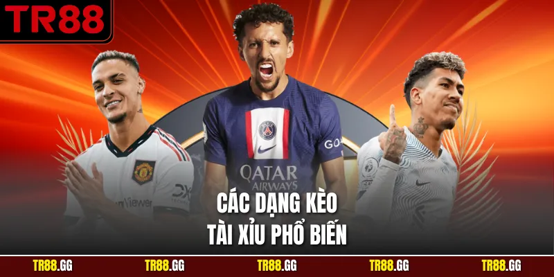 Các dạng Kèo Tài Xỉu phổ biến